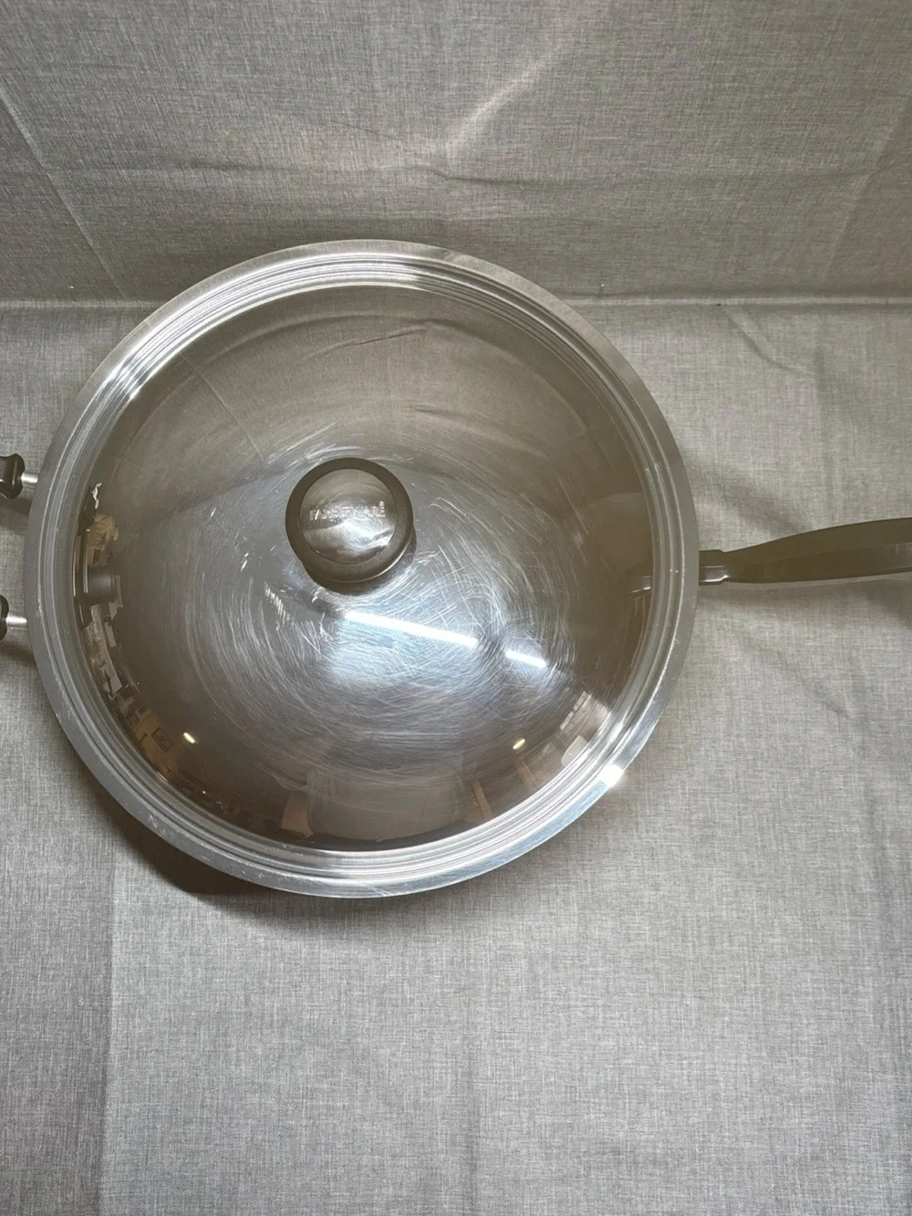 Farberware Brilliance 12” Skillet/Wok 18/10 Stnlss Steel W/ Unique Wok Domed Lid